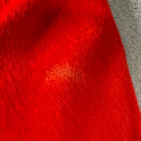 Escada Piacenza Wool Rabbit Angora Red Zip Jacket Blazer Coat Size 38 S M - Picture 14 of 16